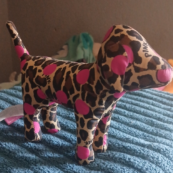 PINK Victoria's Secret Other - PINK Victoria's Secret Leopard Dog Toy with Pink Spots